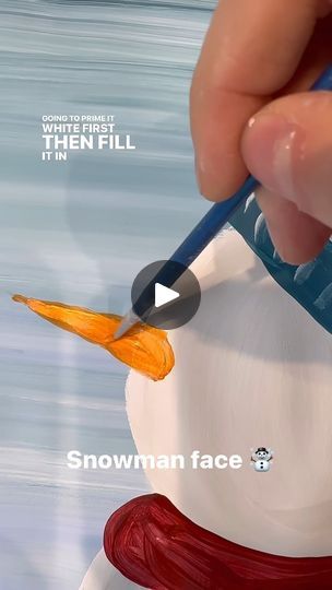 687K views · 1.3K reactions | [clip] Painting the snowman face! #snowmen #easypainting #beginner | Emily Seilhamer Art | Emily Seilhamer Art · Original audio Snowmen Faces, Painted Snowman Faces, Painting Snowmen, How To Paint Snowman Faces, Painted Snowmen, Female Snowman Faces, Painting Snowman Faces, Snowman Faces To Paint, Easy Snowman Painting