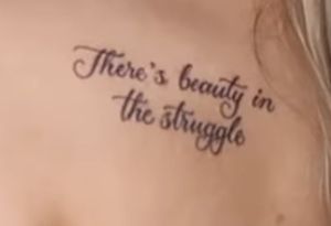 There’s Beauty In The Struggle Tattoo, Beauty In The Struggle Tattoo, Struggle Tattoo, Beauty In The Struggle, Chicano Drawings, Beautiful Body, Get What You Want, Piercing Tattoo, Tattoo Idea