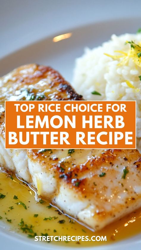 Looking for a delicious fish recipe? My Lemon Herb Butter Fish is cooked to perfection with a buttery lemon herb sauce that will elevate your meal. It’s ideal for pairing with long-grain brown rice for a healthy option. Save this now and check out the blog post for the full guide! Rice For Fish, Rice Variations, Asian Rice Dishes, Mexican Rice Bowl, Asian Rice Bowls, Lemon Herb Sauce, Lemon Herb Butter, Hawaiian Rice, Best Rice Recipes