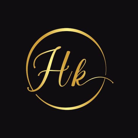 Hk script logo design vector template in... | Premium Vector #Freepik #vector #shapes-alphabet #k-logo #letter-k #h-letter-logo Love Music Tattoo, Ring Background, Hm Logo, Script Logo Design, Business Card Icons, Instagram Symbols, Medical Wallpaper, Professional Business Card Design, Typography Alphabet