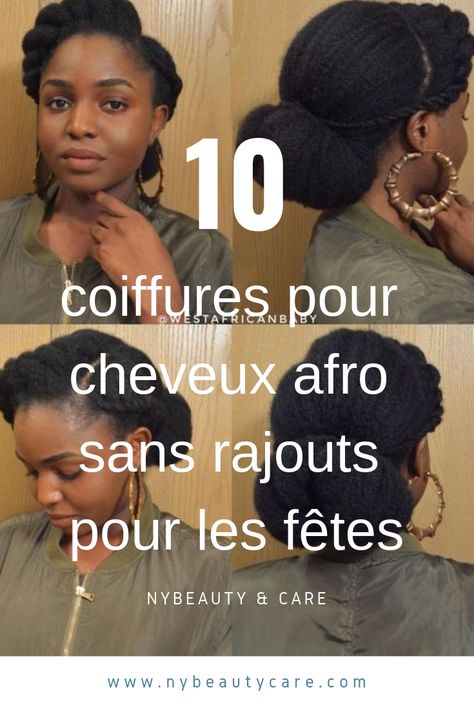 10 idées de coiffures afro pour les fêtes sans rajouts - NYBeauty & Care Hairstyles For Afro Hair, Black Hair Inspiration, Afro Braids, Big Box Braids, Natural Hair Short Cuts, Nappy Hair, Birthday Hairstyles, Afro Style, Beautiful Natural Hair