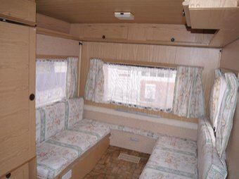 1986 Rapido Orline folding caravan 2 berth interior Folding Caravan, Luxe Bed, Retro Caravan, Caravan Interior, Car Camping, Happy Campers, Bunk Beds, Caravan, Loft Bed