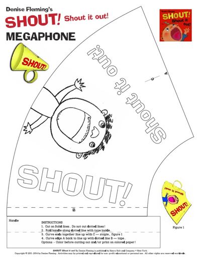 Megaphone Printable Template, Megaphone Craft Template Free Printable, Megaphone Template Free Printable, Megaphone Template, Megaphone Craft, Christian Preschool Crafts, Ccd Crafts, Missions Conference, Helen Doron