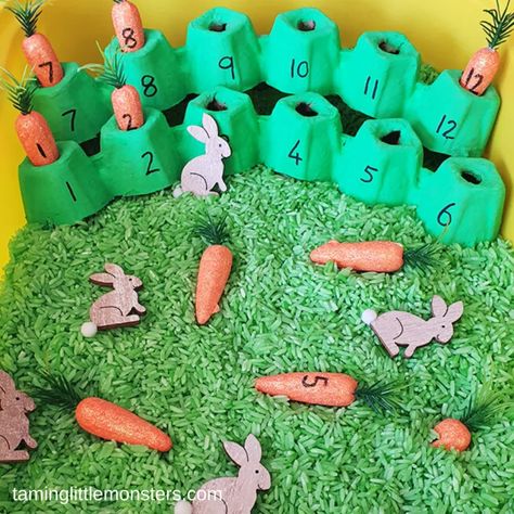 Easter Sensory Bin, Sensory Bin For Toddlers, Easter Sensory, Toddler Sensory Bins, Easter Crafts For Toddlers, Easter Preschool, Sensory Activities Toddlers, Nursery Activities, Sensory Activity