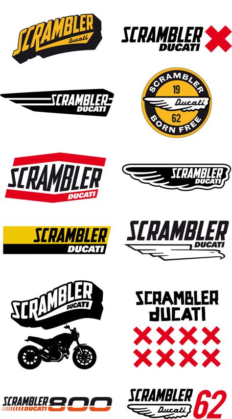 Inventive, youthful and free-spirited, the new Ducati Scrambler is much more than a bike, It’s a land of joy, freedom and self-expression. Discover it now Bike Stickers Graphics, Motorcycle Branding, Car Logo Design Ideas, Vintage Car Logo, Ducati Logo, Logo Moto, Xe Ducati, Motor Logo, Cv Inspiration