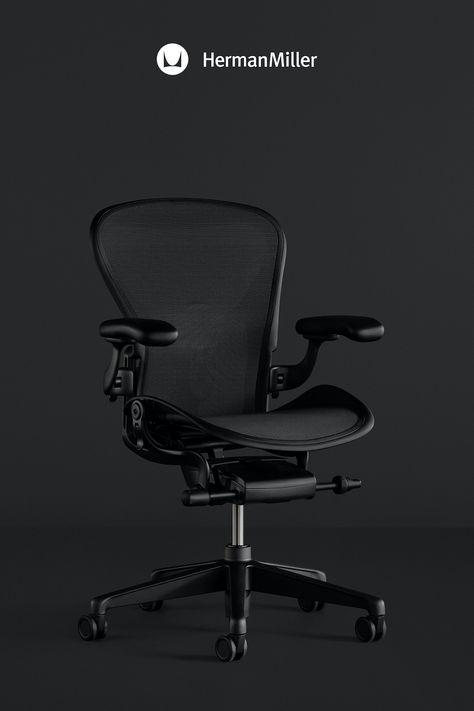 Make Aeron, the pop culture icon found in pro-sports locker rooms, recording studios, and the MoMA permanent collection, part of your gaming setup. The dark black gaming chair will seamlessly fit your battlestation vibe, while high-performance ergonomics will give you hours of comfortable play. See what it's like to play in an icon, and explore more from the #hmgaming collection of designs. Black Gaming Chair, Adam Project, Empty Rooms Interior, Sports Locker, Loose Furniture, Gaming Furniture, Furniture Ads, Recording Studios, Gaming Chairs