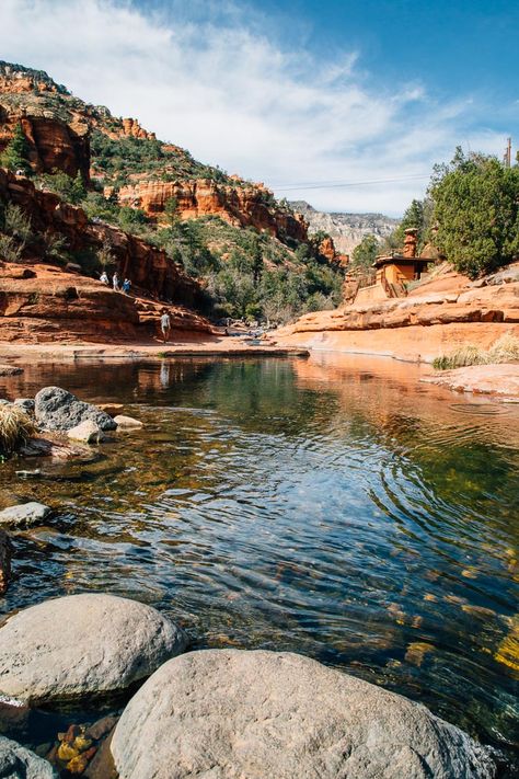 Arizona Swimming Holes, Arizona Aesthetic, Sedona Travel, Slide Rock State Park, Slide Rock, Arizona Adventure, Arizona Road Trip, Arizona Hiking, Arizona Travel