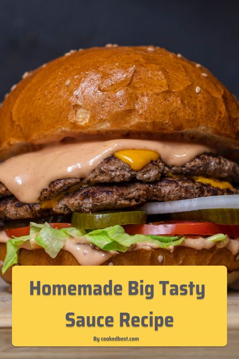 Big Tasty Sauce Big Tasty Sauce Recipes, Big Tasty Sauce, Baked Bbq Ribs, Club Sandwich Recipes, Big Tasty, Ketchup Recipe, Keto Sauces, Big Burgers, Homemade Sauce Recipes