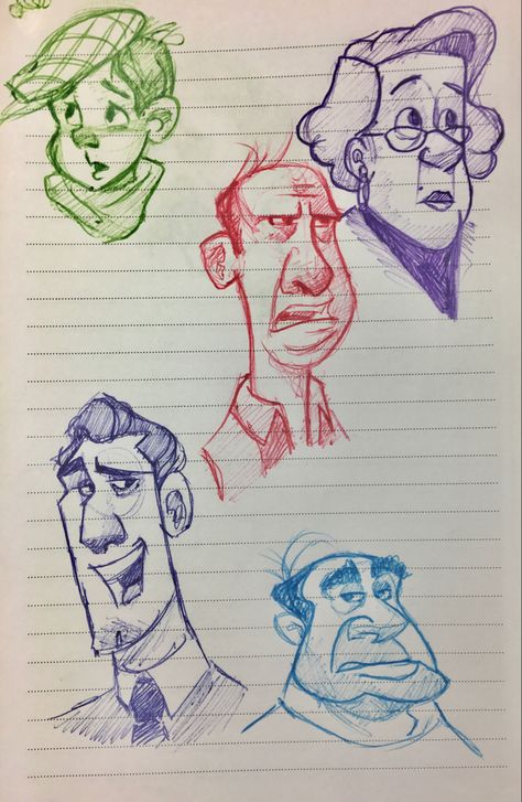 Simplified Drawing Style, Caricature Sketch Character Design, Cartoon People Sketches, Cartoon Human Drawing, Cartoon Sketches Character Design, Cartoon Face Sketch, Cartoon People Drawings, Cartoonist Drawings, Cartoons Design