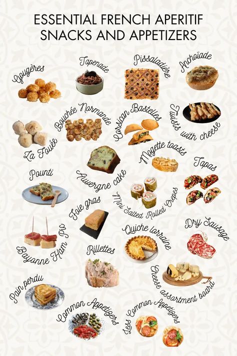 20 Aperitif Snacks And Typical French Appetizers French Food Party, French Snacks, French Aperitif, French Appetizers, Snacks And Appetizers, Dinner Club, Lean Pork, Rustic Bread, Cheese Bites