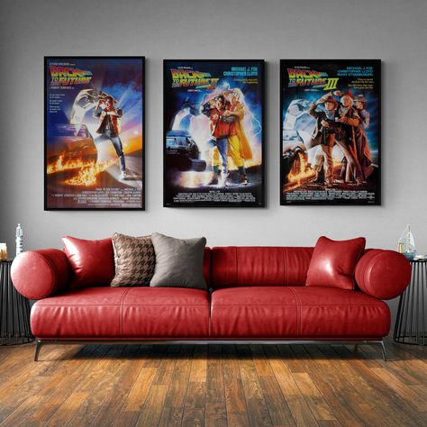 Back to The Future Digital Posters Set of 6, Vintage Movie Posters, Movie Prints, Wall Art, High Res., Remastered Posters 300 DPI Vintage Movie Posters Decor, Movie Posters Decor, Posters Movie, Time Continuum, Vintage Movie Posters, Future Poster, The Future Movie, Marty Mcfly, Movie Prints