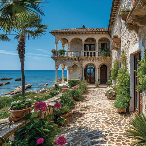 Mansion In Greece, Island Mansion, Greece House, Opera Theatre, Hotel Business, Greece Villa, Italy House, Spanish Villa, Island Villa