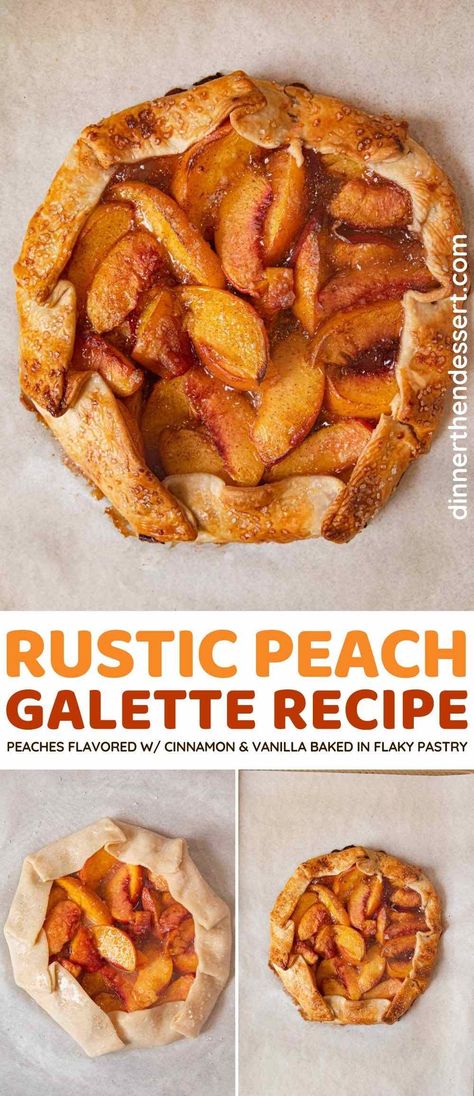 Sides And Appetizers, Peach Tart Recipes, Peach Galette Recipe, Panda Express Recipes, Peach Galette, Dinner Then Dessert, Peach Tart, Galette Recipe, Peach Desserts