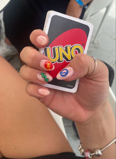 #nails #nailart #unocards uno nails Uno Nails, Uno Game, Uno Cards, Game On, Nails Nailart, Aesthetically Pleasing, Nail Art, Nails, Nail Arts