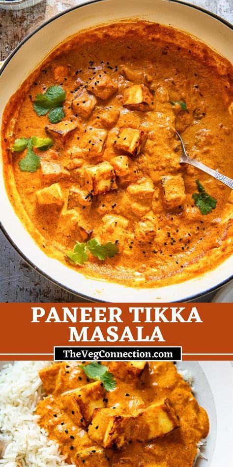 Indian Paneer Recipes, Paneer Tikka Masala Recipe, Paneer Curry Recipes, Paneer Tikka Masala, Paneer Masala Recipe, Vegetarian Party Food, Paneer Dishes, Tikka Recipe, Tikka Masala Recipe