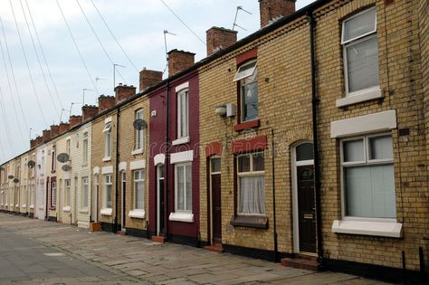 Terrace houses. A row of brick terraced housing in the north-west of England , #SPONSORED, #row, #brick, #Terrace, #houses, #terraced #ad British Terrace House, Terrace House, Prefab Homes, New Builds, Terrace, The Row, The Neighbourhood, England, Royalty Free Stock Photos