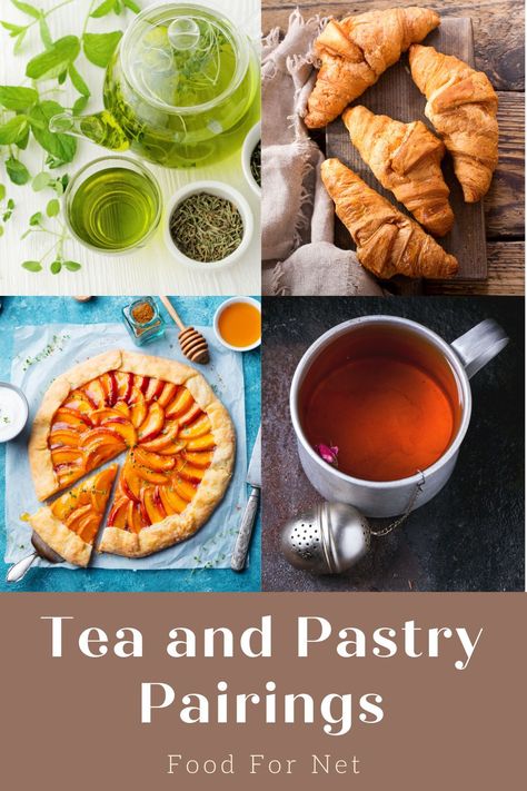 Tea pairs with food just like wine does. This means that some combinations work better than others. This post shows you fantastic pairings that can get you started. #tea #pairing Tea And Food Pairings, Tea Pairings, Orange Pekoe Tea, Snack Pairings, Tea Snacks, English Breakfast Tea, Menu Inspiration, Autumn Tea, Berry Pie