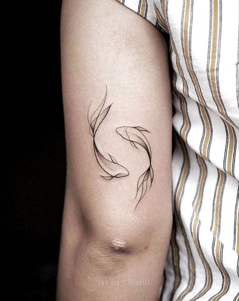 Acab Tattoo, Stunning Tattoos, Unusual Tattoo, Pisces Tattoos, Tattoos Geometric, Initial Tattoo, Fish Tattoo, Tattoo Designs And Meanings, Small Tattoo Designs