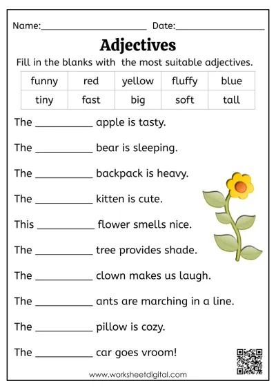 You searched for adjectives - Worksheet Digital Adjectives For Kids, Maths Algebra Formulas, Digital Worksheets, English Adjectives, Adjective Worksheet, Reading Comprehension Lessons, Grammar For Kids, English Teaching Materials, English Activities For Kids