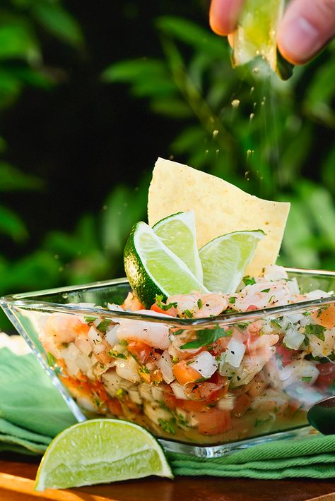 Mexican Shrimp Ceviche, Octopus Ceviche, Poached Shrimp, Mexican Ceviche, Raw Seafood, Spicy Shrimp Tacos, Mexican Shrimp, Ceviche Recipe, Shrimp Ceviche