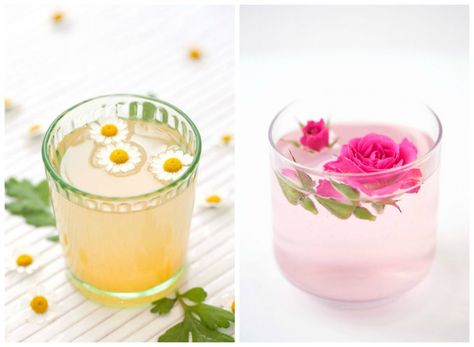 His and Hers Cocktails That Perfectly Pair With Your Wedding Style -Beau-coup Blog Glace Fruit, Floral Drink, Edible Flowers Recipes, Drink Garnishing, Dinner Show, Floral Cocktails, Refreshing Drinks Recipes, Milk Shakes, Pretty Drinks