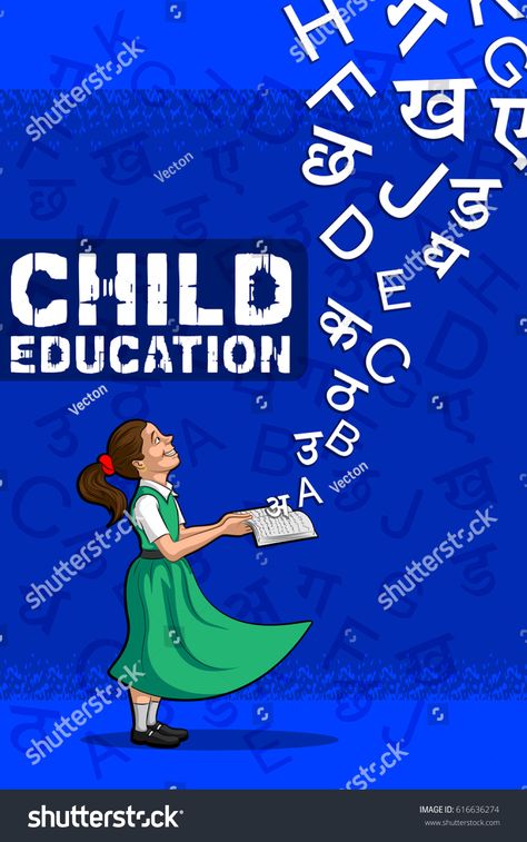 Social Awareness concept poster for Child Education. Vector illustration #Ad , #ad, #concept#poster#Social#Awareness Poster On Education Is Important, Awarness Ideas Poster, Girls Education Poster, Importance Of Education Poster, Education Poster Creative, Poster Making About Education, Creative Education Poster Design, Poster Making Topics, Social Awareness Poster