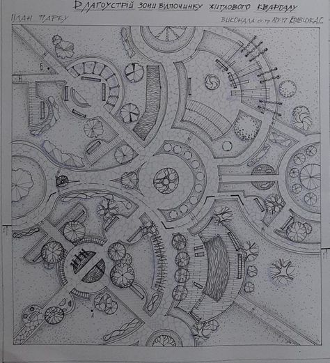 Landscape Architecture Plan Drawing, Circular Landscape, Circle Landscape, Conceptual Model Architecture, Landscape Architecture Plan, Architecture Drawing Presentation, Landscape Design Drawings, Landscape Architecture Drawing, Architecture Drawing Plan