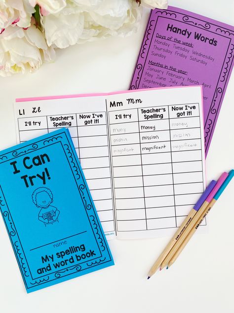 Have your students learn independence with this one of a kind "I can Try" personal dictionary! Personal Dictionary, January Month, Take Responsibility, Student Created, Ice Breakers, Third Grade, Student Learning, Second Grade, First Grade