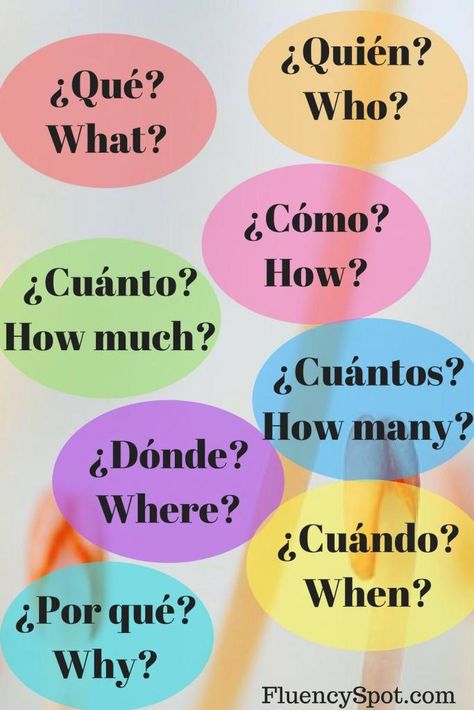 We all get enthusiastic and motivated when we have just started learning a new language, we learn the greetings and then we are stuck, we don’t know what the next step is. Here you can find a step-by-step guide that will lead you through your learning process and help you get out of your beginner phase! learn spanish | learn spanish for adults | learn spanish for kids | learn spanish free | learn spanish fast | Learn Spanish Today | Learn Spanish Free Onli Spanish For Kids, Learn Spanish Free, Learn French Fast, Spanish Words For Beginners, Question Words, Speaking Spanish, Learning Spanish For Kids, Learn To Speak Spanish, Spanish Basics