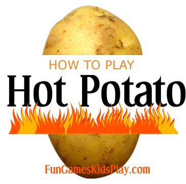 How to play  the classic children's game of Hot Potato.  Easy and fun game for all ages.  #hot #potato #classic #childrens #game #party https://fungameskidsplay.com/hotpotatogame.htm Hot Potato Game, Team Games For Kids, Balloon Party Games, Bean Bag Games, Egg Game, Hot Potato, Games To Play With Kids, Slumber Party Games, Game Rules