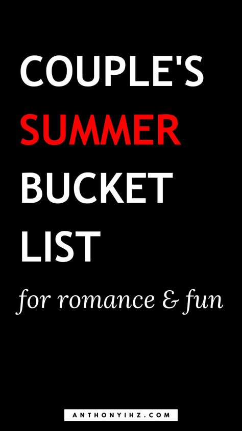 Are you looking for tips on what to include on your summer bucket list? Looking for the most fun activities for couples to enjoy together this summer? Check out these 45 cheap ideas for your summer bucket list for couples. These Summer date night ideas for couples also include the best ways to have fun as a couple this summer. This is the ultimate summer bucket list for couples to deeply connect! Bucket List With Boyfriend, Summer Bucket List For Couples, Bucket List Ideas Summer, Summer Date Night Ideas, Fun Activities For Couples, Activities For Couples, Ultimate Summer Bucket List, Fun Couple Activities, Dave Ramsey Budgeting