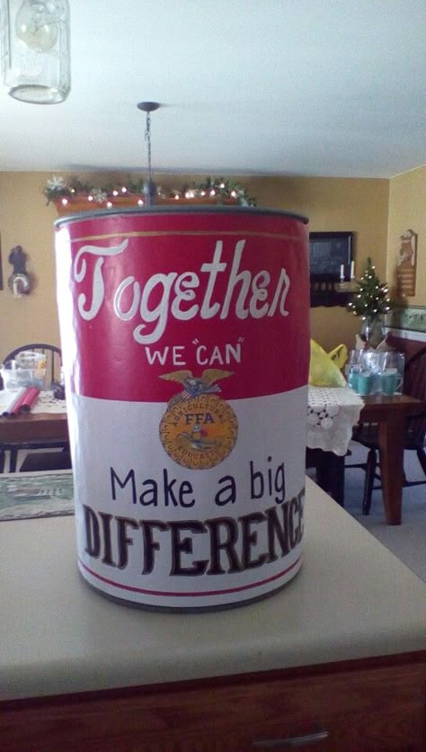 School Canned Food Drive, Food Drive Display Ideas, Food Pantry Donation Box Ideas, Community Service Ideas For Ffa, Food Drive Box Decoration, Food Donation Box Ideas Thanksgiving, Food Drive Collection Box Ideas, Food Drive Donation Box Ideas, Food Drive Boxes Ideas