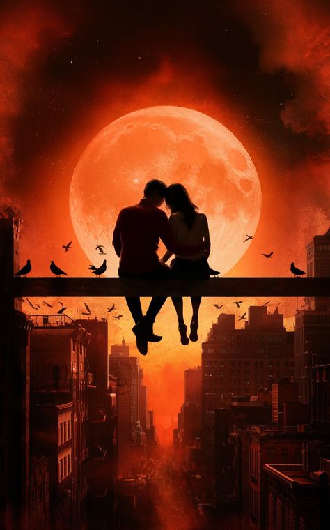 Lover Pic, Romantic Sunset Couple, Fantasy Romance Art, Good Morning Coffee Images, Romantic Wallpaper, Romantic Paintings, Good Night Love Images, Mecca Wallpaper, Romantic Sunset