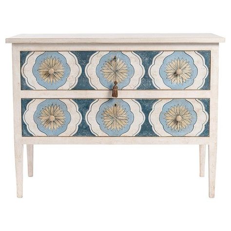 Check out this item from 1stdibs! 18th Century Hand Painted Venetian Style Blue Barberini Chest with Drawers: https://www.1stdibs.com/id-f_34316702 Blue And White Painted Furniture, Drawer Painting Ideas, Vintage Hand Painted Furniture, Blue Chest Of Drawers, Chest With Drawers, Painted Dressers, Sea Blue Color, Swedish Furniture, Painted Chest