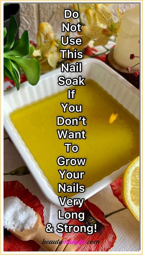 Get the information you need to achieve long, healthy nails with our guide. Nail Growth Diy, Strong Nails Diy, Grow Long Nails, Nail Growth Tips, Grow Nails Faster, Natural Nail Care, Nail Soak, Nail Care Routine, Nail Care Tips