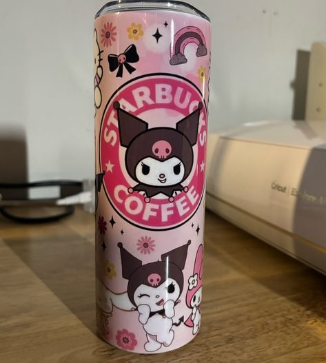 kuromi starbucks coffee 20oz tumbler 25$ 💗 (comes with lid & straw & straw cleaner) Starbucks Coffee, Glass Cup, Straw, Tumbler, Coffee, Glass