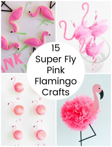 15 Super Fly Pink Flamingo Crafts Pink Flamingo Craft, Flamingo Crafts, Flamingo Party Decorations, Flamingo Facts, Flamingo Classroom, Flamingo Projects, Pink Flamingo Birthday, Flamingo Stuff, Pink Flamingo Party