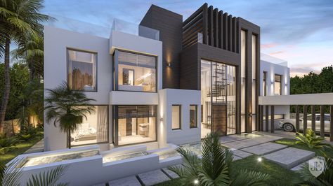 Click to view in gallery Lifestyle Entrepreneur, A Modern House, Modern Villa Design, Duplex House Design, Modern Villa, Modern Mansion, Luxury House Plans, House Front Design, Modern Architecture House