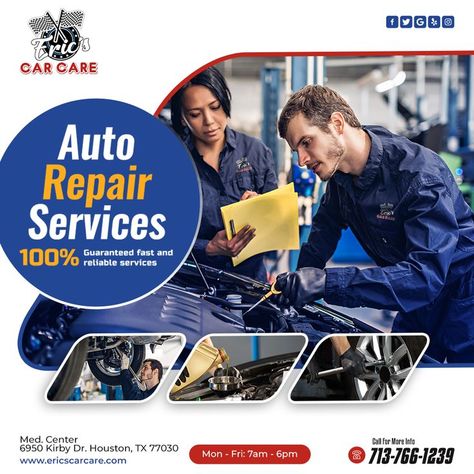 Erics Car Care Auto Repair Services Automotive Solutions, Honda Hrv, Collision Repair, Automotive Mechanic, Car Repair Service, Auto Repair Shop, Car Repair, Auto Service, Repair Shop