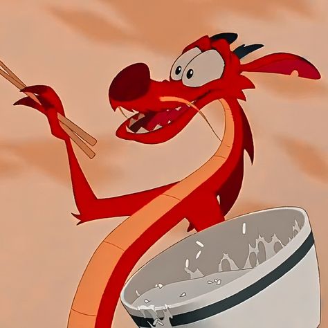 Disney Classic Characters, Red Characters Cartoon, Gym Widget, Hot Cartoon Character Disney, Dragon From Mulan, Mulan Cricket, Hear Me Out Characters, Mulan Characters, Mulan Dragon