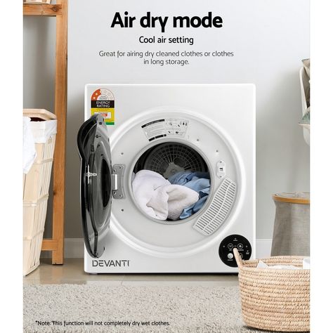 All-weather drying comes easy with our Devanti Tumble Dryer. No more worries about damp and half-dried clothes, as the dryer does an ideal job of delivering perfectly dried and fresher laundry every time. Long Storage, Humidity Sensor, Wet Clothes, Home Office Accessories, Smart Storage, Control Panel, Tumble Dryer, Store Credit Cards, Tumbling