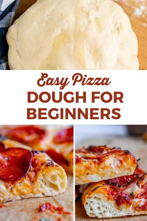 A super easy recipe for Homemade Pizza Dough, with all the tips and tricks you need to get a seriously flavorful crust on your pizza! This recipe is quick to make, with just a 20 minute rise (or an optional longer rise). I’ll show you how to make this easy Pizza Dough recipe step by step! Doughy Pizza Dough Recipe, Rapid Rise Pizza Dough Recipe, Easy Quick Pizza Dough Recipe, Pizza Dough Recipe Rapid Rise Yeast, Pizza Dough With Active Dry Yeast, Easy No Rise Pizza Dough, Pizza Dough Recipe For Pizza Oven, Home Made Pizza Dough Easy, Easy Pizza Dough Recipe Quick No Yeast