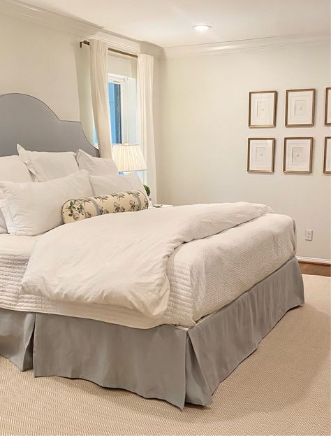 Katherine Headboard curated on LTK King Guest Bedroom Ideas, Grandmillenial Nightstand, Grandmillenial Style Bedding, Traditional Home Bedroom, Grandmillennial Bedroom Master, Timeless Traditional Bedroom, Grand Millenial Bedrooms, Nancy Meters Apartment, Serena And Lily Bedroom Ideas