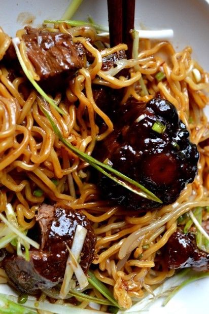 Braised Oxtail Noodles #braised #oxtail #noodles Oxtail Ramen, Ox Tails, Braised Oxtail, Ox Tail, Woks Of Life, Oxtail Stew, Oxtail Recipes, Mapo Tofu, Asian Noodles