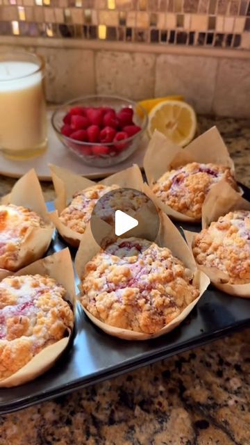 @tinkostars on Instagram: "Lemon Raspberry White Chocolate Muffins  #### Raspberry Syrup **Ingredients:** - 1/4 cup raspberries - 1/4 cup sugar - 2 tbsp water - 1 tsp lemon juice - 1 tbsp cornstarch mixed with 1 tbsp water  **Instructions:** 1. Cook raspberries, sugar, water, and lemon juice over medium heat for 10 minutes. 2. Stir in cornstarch mixture until thickened. Cool.  #### Crumble Topping **Ingredients:** - 1/2 cup sugar - 1/2 cup flour - 1/4 cup unsalted butter, diced - Pinch of salt  **Instructions:** 1. Mix all ingredients until crumbly. Set aside.  #### Muffins **Ingredients:** - 2 1/4 cups flour - 2/3 cup sugar - 2 tsp baking powder - 1/2 tsp salt - 1 tbsp lemon zest - 2 eggs - 2/3 cup milk - 1/2 tsp vanilla extract - 1/4 cup vegetable oil - 1/4 cup melted butter - 1/2 cup wh Lemon Raspberry White Chocolate Muffins, Raspberry Crumble Muffins, Muffins Raspberry, Raspberry White Chocolate Muffins, Raspberry And White Chocolate Muffins, Raspberry Muffin Recipes, White Chocolate Muffins, Cinnamon Roll Bread, Raspberry White Chocolate