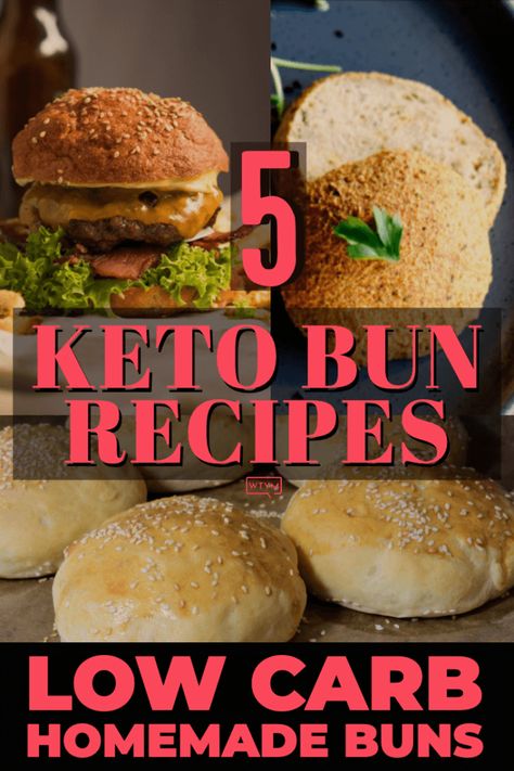 5 Keto Burger Buns! The Best homemade keto hamburger buns made with fathead dough, almond flour, cheese, coconut flour & active dry yeast! If you’re looking for easy, keto hamburger buns that are sturdy & tasty you’ll love these gluten-free combinations! These keto bun recipes are perfect for keto burgers & your next BBQ, cookout, or picnic! #keto #ketorecipes #lowcarb #glutenfree Ground Beef Burger Recipes, Keto Buns For Burgers, Keto Burger Bun, Keto Burger Recipes, Beef Burger Recipes, Ground Beef Burger Recipe, Keto Bun, Keto Burgers, Gluten Free Hamburger Buns