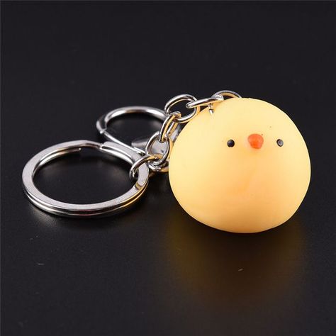 Best selling mini keychain gadget: Mochi Baby Chick Squishy Keychain 🔝🔝🔝  https://ohsquishy.com/product/mochi-baby-chick-squishy-keychain/ #squishy #minisquishy #mochi #kawaii #cute #adorable #gadget #newtrend #keychain #kawaiisquishy #babyanimals #antistress #stressrelief Squishy Keychain, Mochi Toys, Boho Branding, Mini Keychain, Cute School Stationary, Fruit Wallpaper, Clay Diy Projects, Baby Chick, Kawaii Accessories