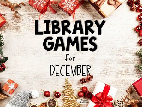 Winter Library Activities, Christmas Library Activities, Book Trivia, Passive Programming Library, Holiday Reading List, Christmas Library, School Library Lessons, Library Christmas, Christmas Games To Play