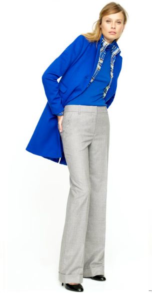 J.Crew Fall 2011 Blue Shirt Outfits Women, Electric Blue Shirt, Shirt Outfits Women, J Crew Fall, Jcrew Fall, Shirt Outfits, Colour Ideas, Outfits Women, Western Outfits