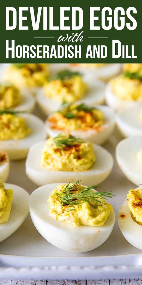 Deviled Eggs With Horseradish, Deviled Eggs With Relish, Horseradish Deviled Eggs, Devil Eggs, Deviled Eggs Recipe Easy, Devilled Eggs Recipe Best, Deviled Eggs Recipe Classic, Pub Grub, Devilled Eggs